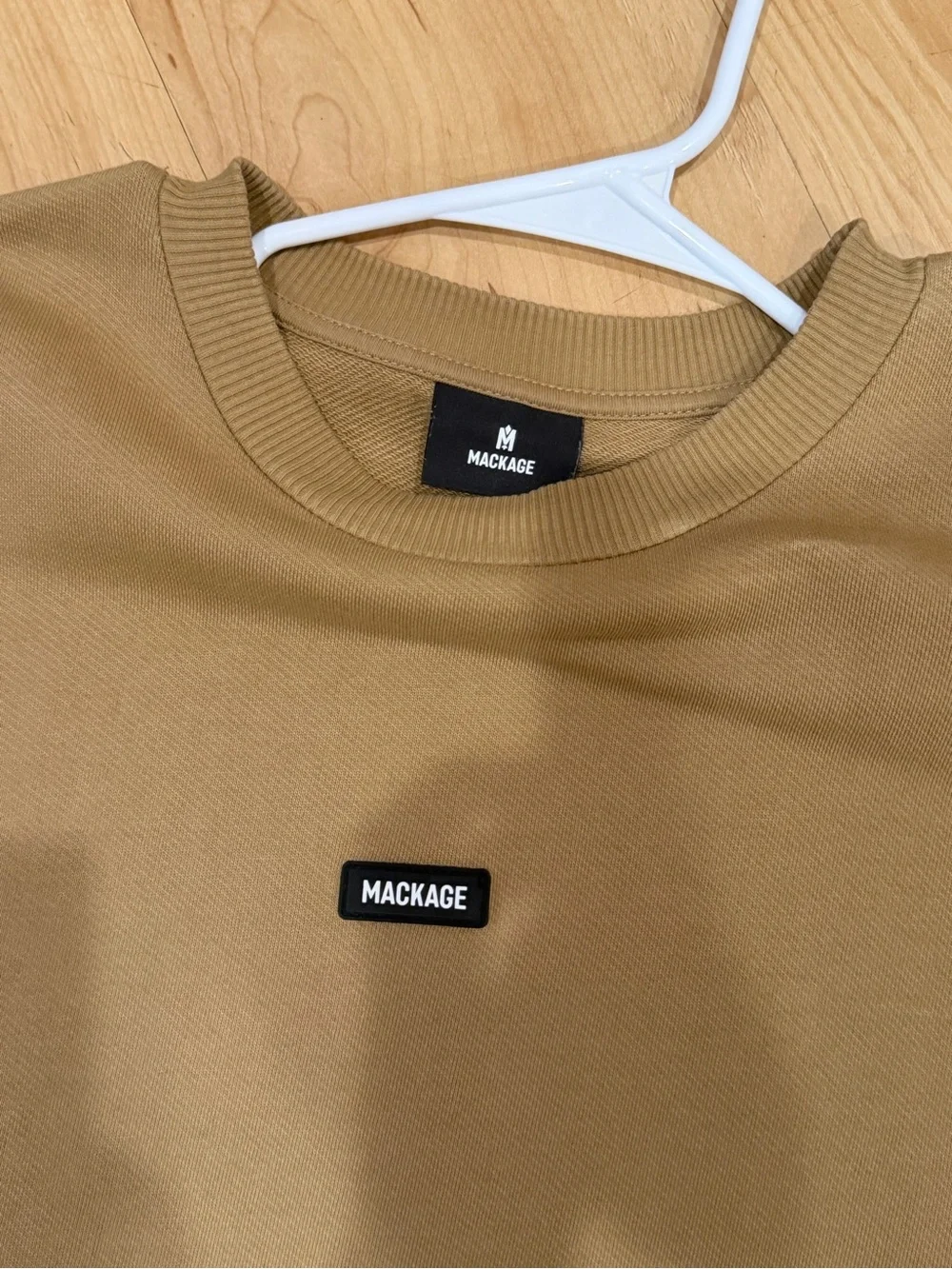 Mackage Men's Camel Crewneck Sweatshirt